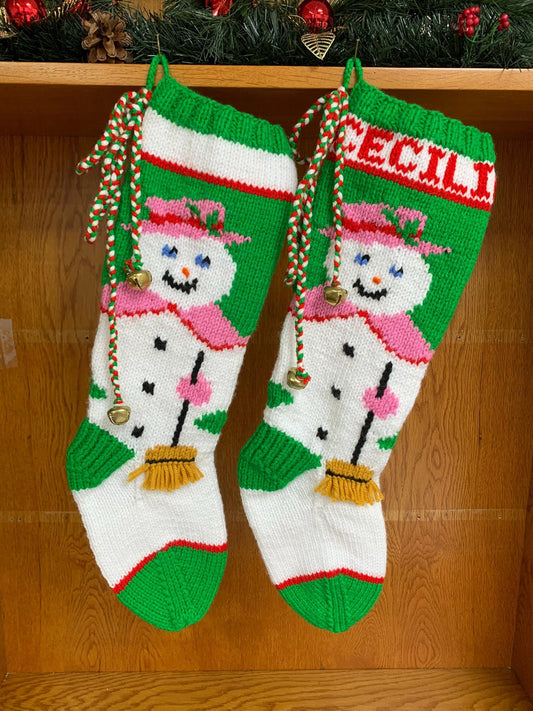 Snowwoman with 3D Broom 154 Full-sized Design
