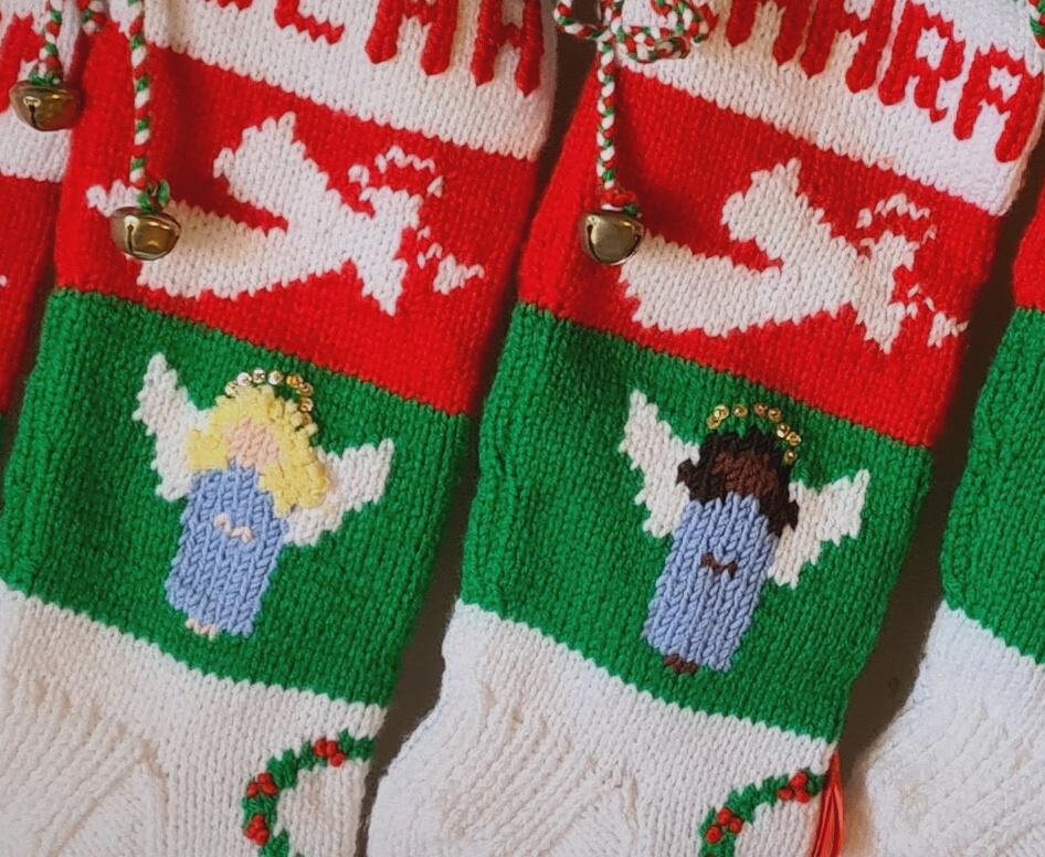 My Lil' ANGEL Christmas Stocking 072  You choose - hair color, length, skin tone
