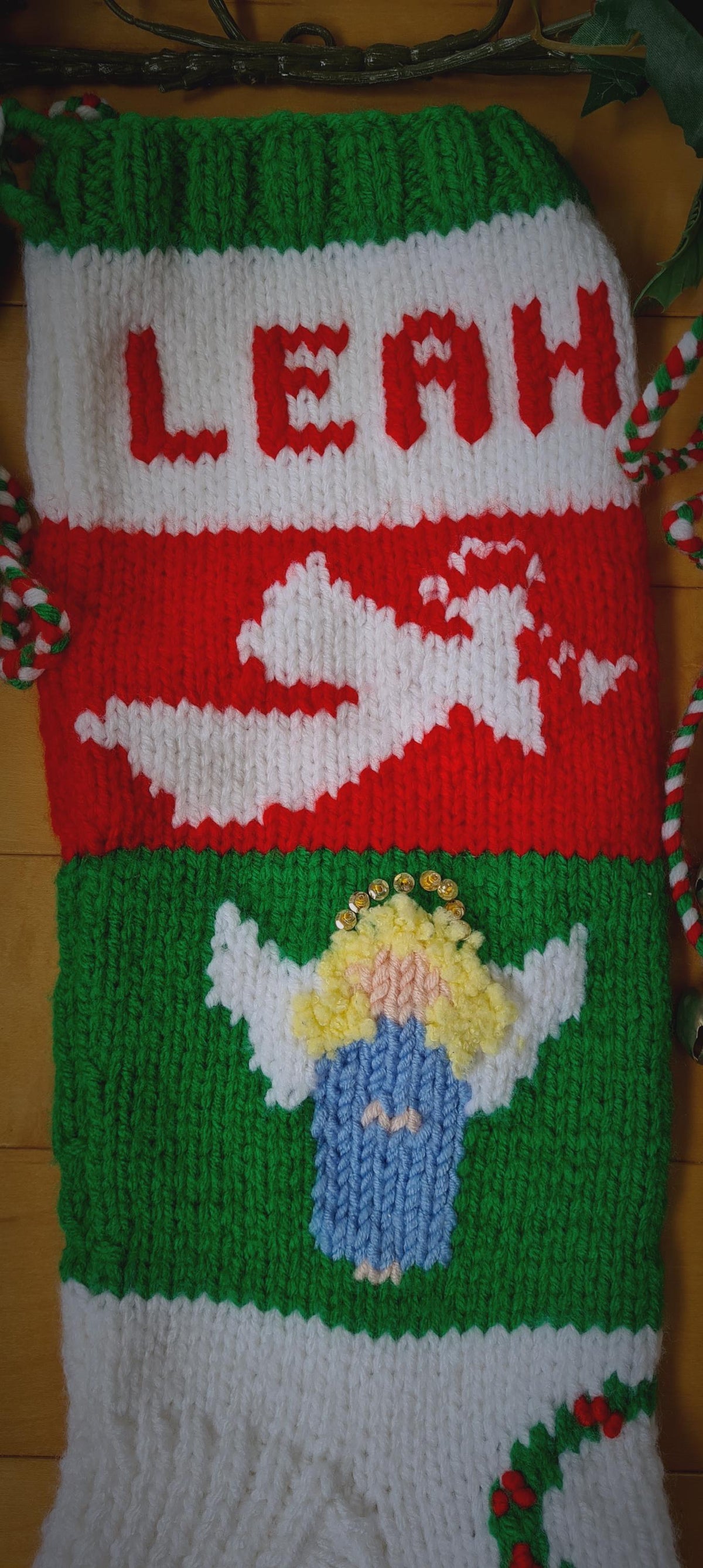 My Lil' ANGEL Christmas Stocking 072  You choose - hair color, length, skin tone