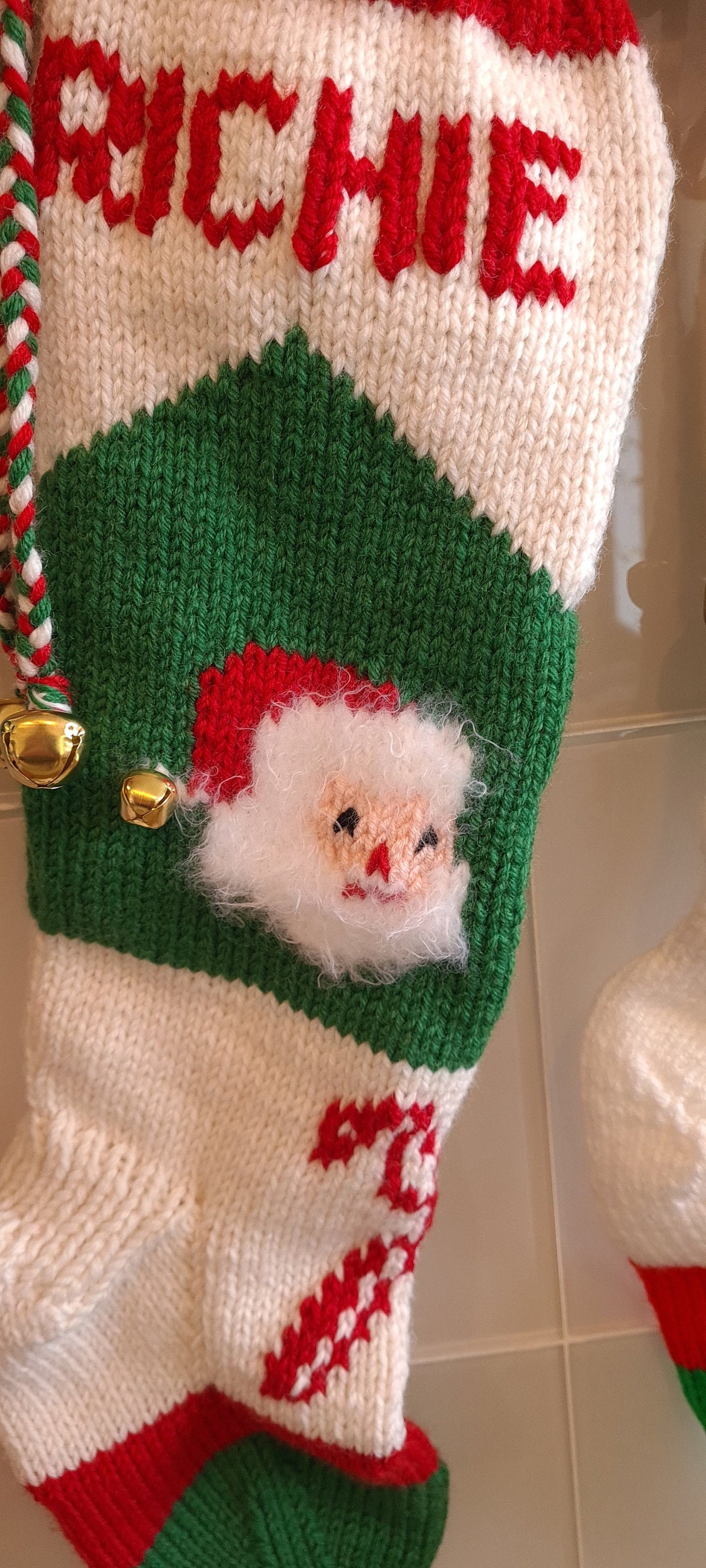 Santa and his Beard 026 Fuzzy/Hairy – Angora Blend Beard PURE WOOL