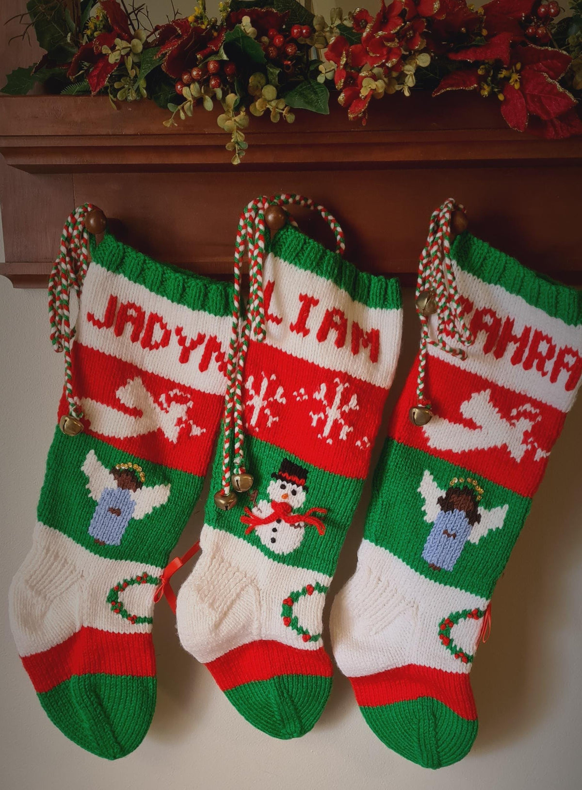 My Lil' ANGEL Christmas Stocking 072  You choose - hair color, length, skin tone
