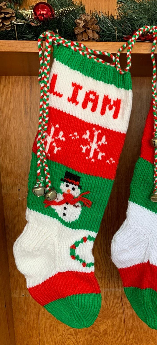 Snowman with 3D Scarf & Top Hat 052 Wreath on Ankle