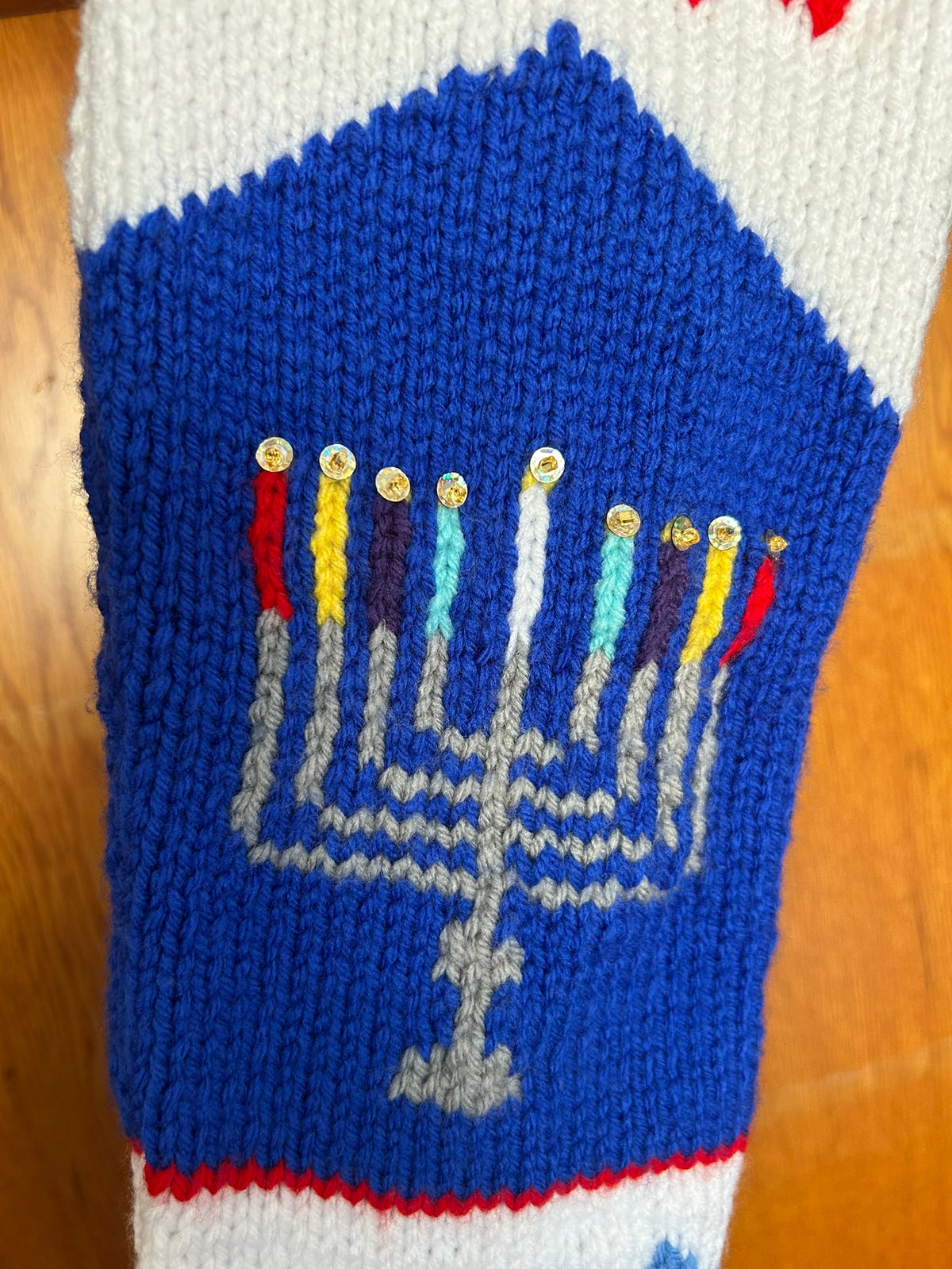 Chanukkah, Hanukkah Stocking 194 Menorah Stocking