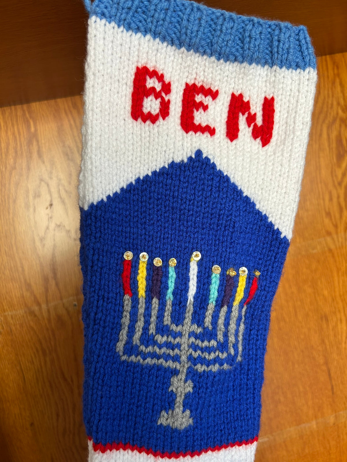 Chanukkah, Hanukkah Stocking 194 Menorah Stocking
