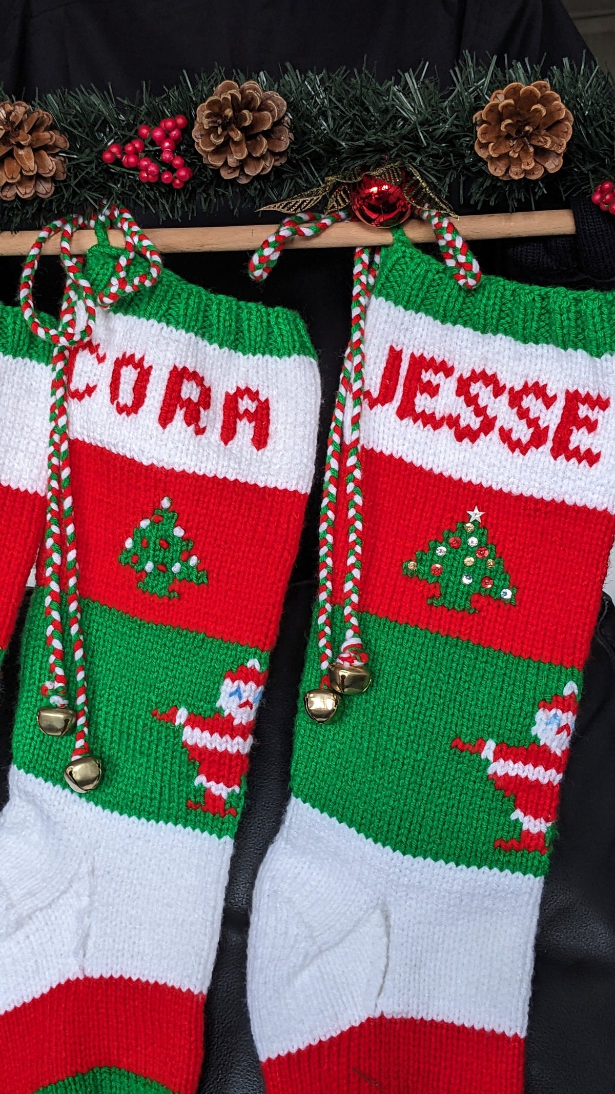 Santa and His Pack 06X Customized You Choose-Number of Trees, Decorations