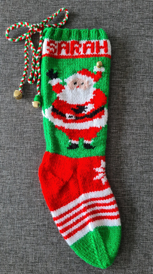 Waving Santa 146 Bye Bye Santa Christmas Stocking