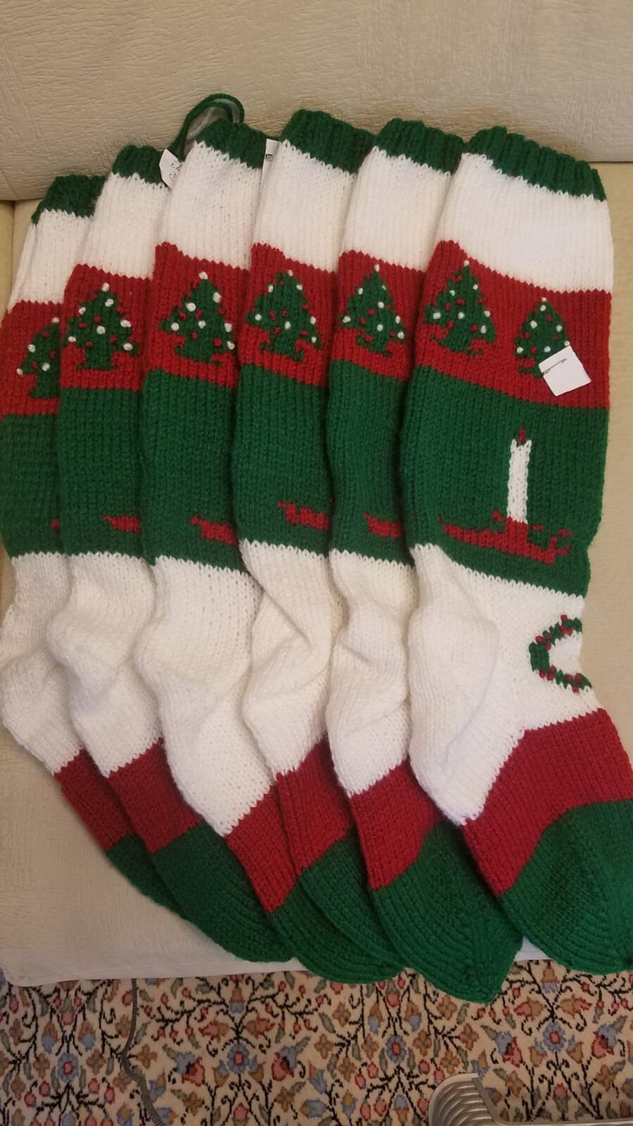 Special Order ADD-ON hand knit Christmas STOCKING 310 personalized, customized