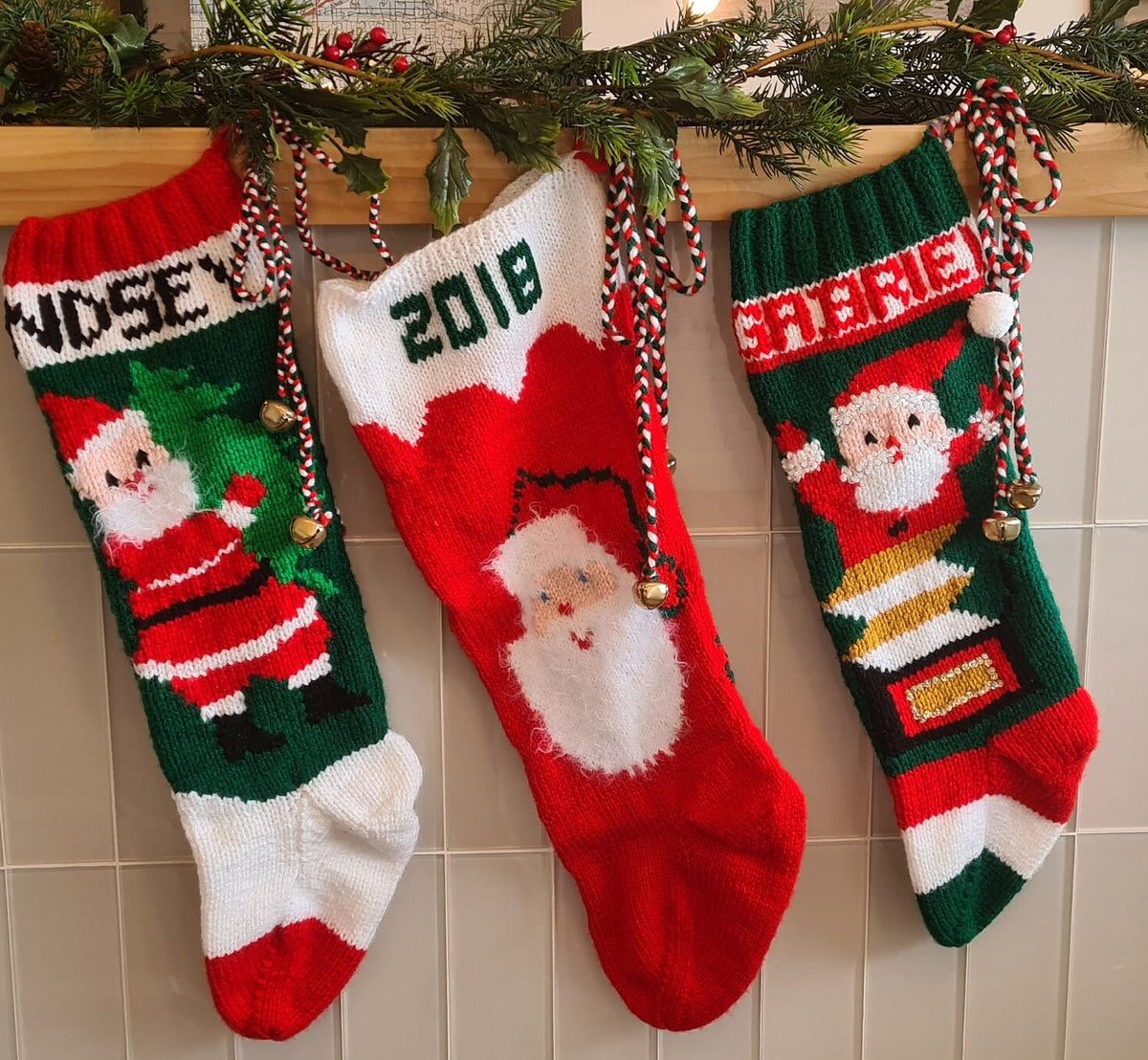 Classic Vintage Christmas Stocking 200 Replicate Duplicate Heirloom Handknit