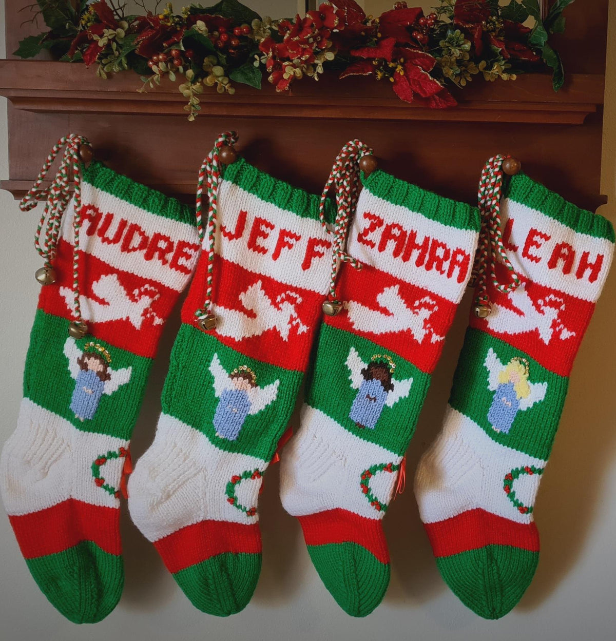 My Lil' ANGEL Christmas Stocking 072  You choose - hair color, length, skin tone